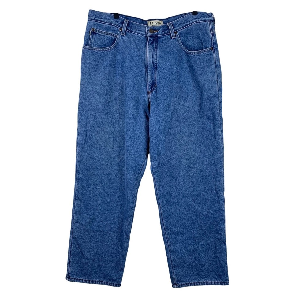 Vintage Y2K L.L. Bean Men’s Fleece Lined Jeans - Size 38x30
