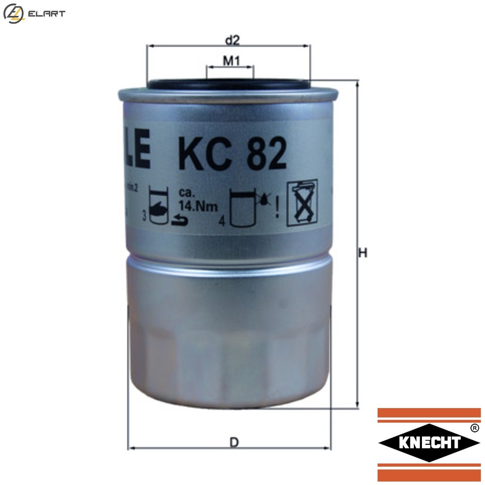FUEL FILTER KC 82D FOR MITSUBISHI CHARIOT LEGNUM/VI LIBERO GALANT/Mk/ASPIRE/IV