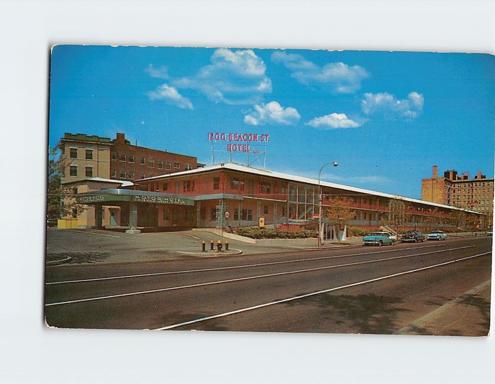 Postcard 1200 Beacon Street Hotel Massachusetts USA