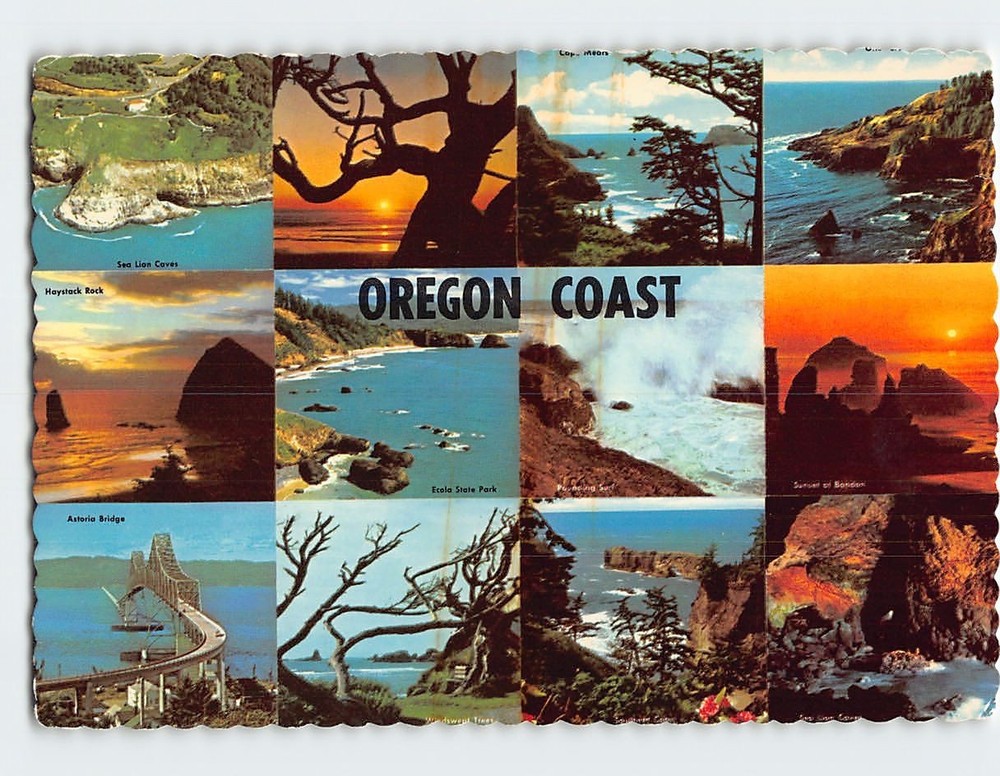 Postcard Oregon Coast Oregon USA