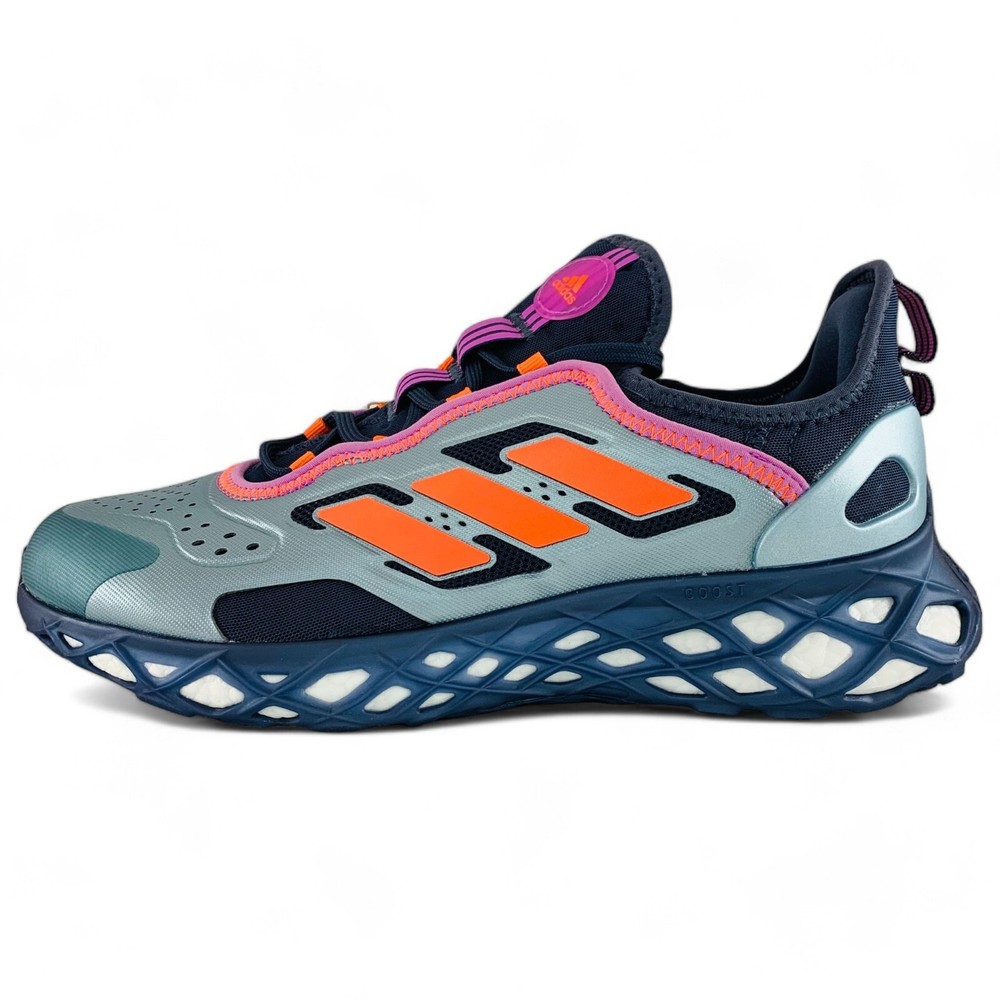 adidas Web Boost Men's Running Shoes Gray Blue Athletic Sneaker Size 11.5 GZ6444