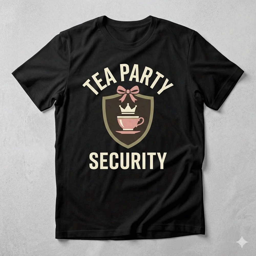 Tea Party Security Shirt Funny Girl Dad Father’s Day Gift Tee
