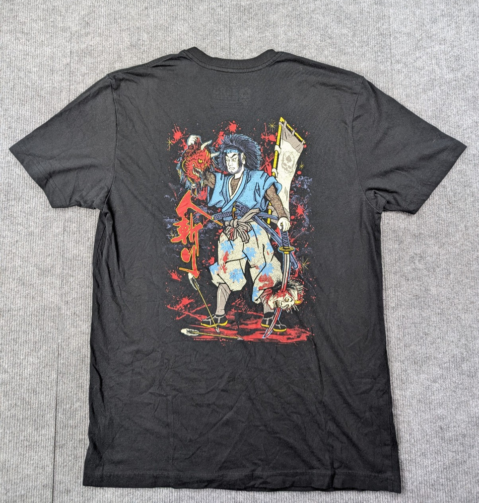 Zero Foxtrot Graphic Shirt Mens XL Asian Inspired Samurai Warrior Shogun Ronin