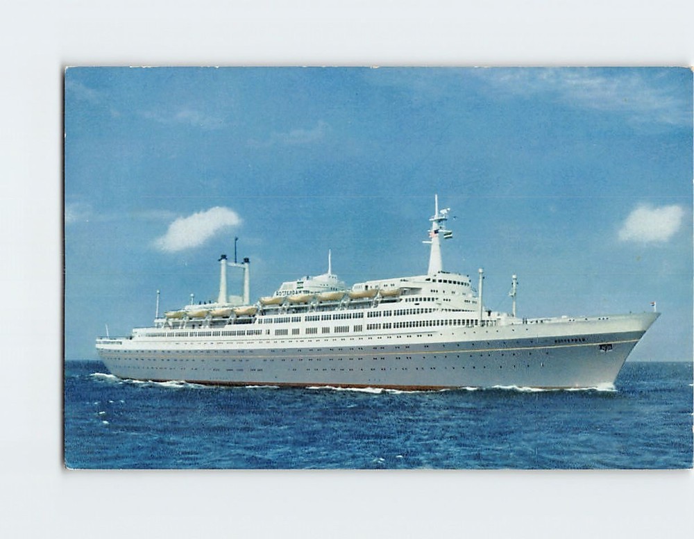 Postcard The new flagship ss Rotterdam Holland America Line