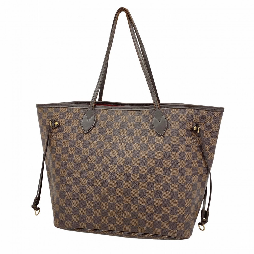 Louis Vuitton Damier Ebene Neverfull MM Tote Bag N51105 53400