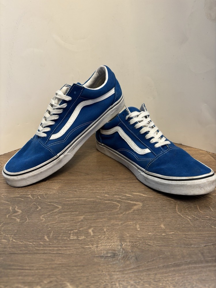 Vans Mens Off The Wall Blue Casual Shoes Sneakers Size 13