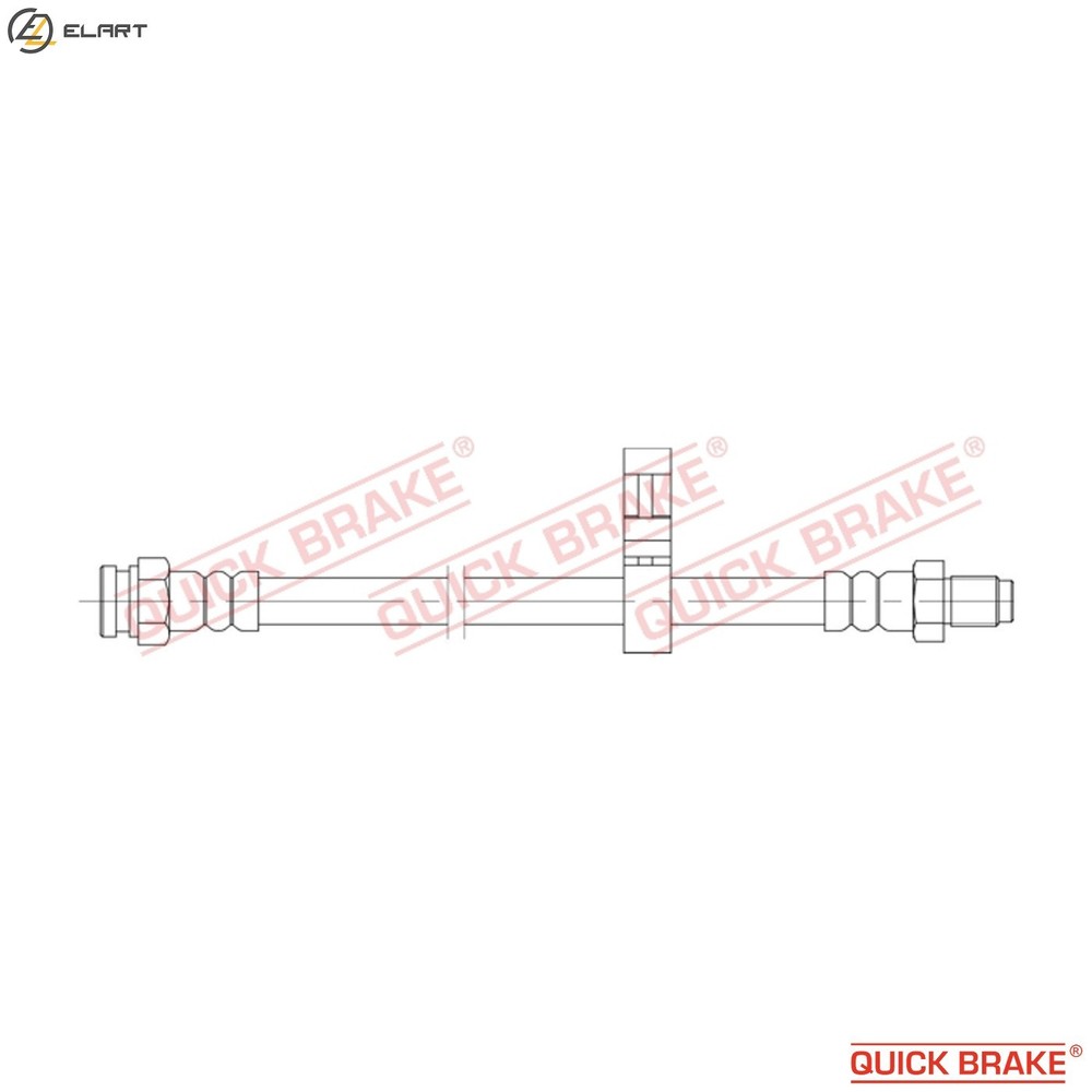 BRAKE HOSE 32.128 FOR PEUGEOT BOXER/Platform/Chassis/Bus/Van/FURGON FIAT 2.8L