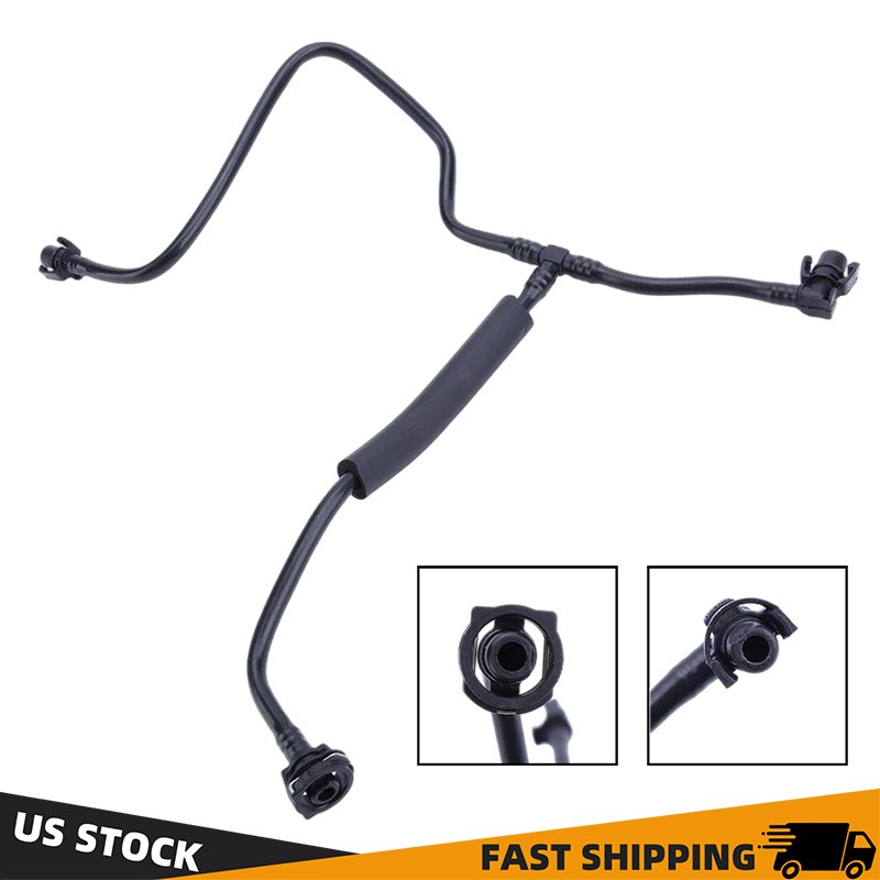 Fit 2017-2021 Jaguar F-Pace Coolant Expansion Tank Hose Tube Reservoir Overflow