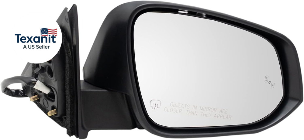 Passenger Side Mirror Assembly Power Heated Turn Signal Blind Spot Paint to Matc