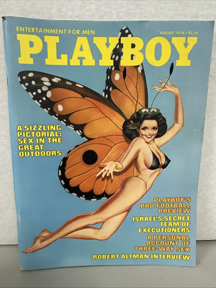 Playboy Magazine August 1976 Linda Beatty, Nabokov Butterfly Very Good