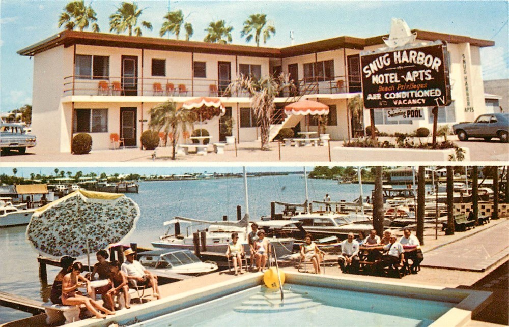 FL, Saint Petersburg, Florida, Snug Harbor Motel, Dexter Press No. 50859-C