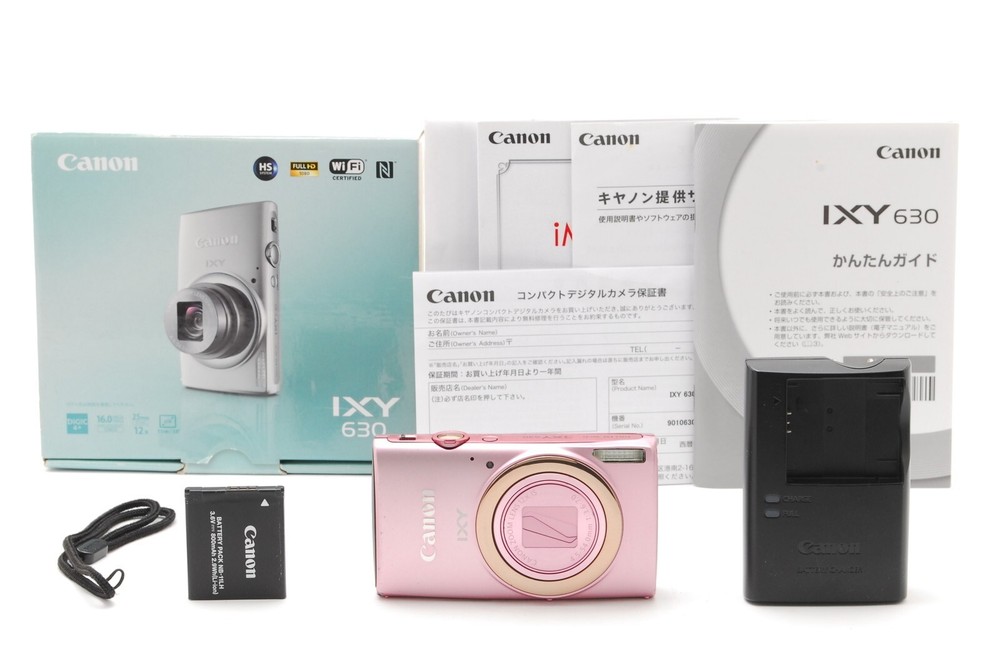 [MINT in BOX] Canon IXY 630 12x Zoom Blossom Pink Digital Camera From JAPAN