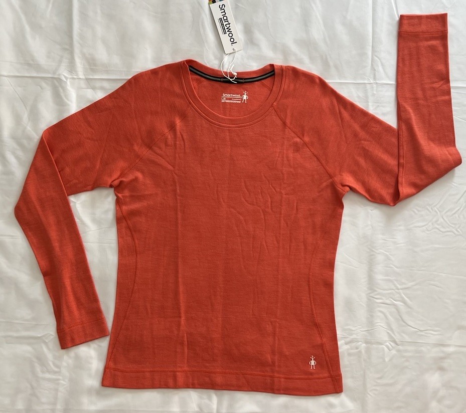Smartwool Womens Merino Wool Base Layer Top L Thermal Long Sleeve NWT