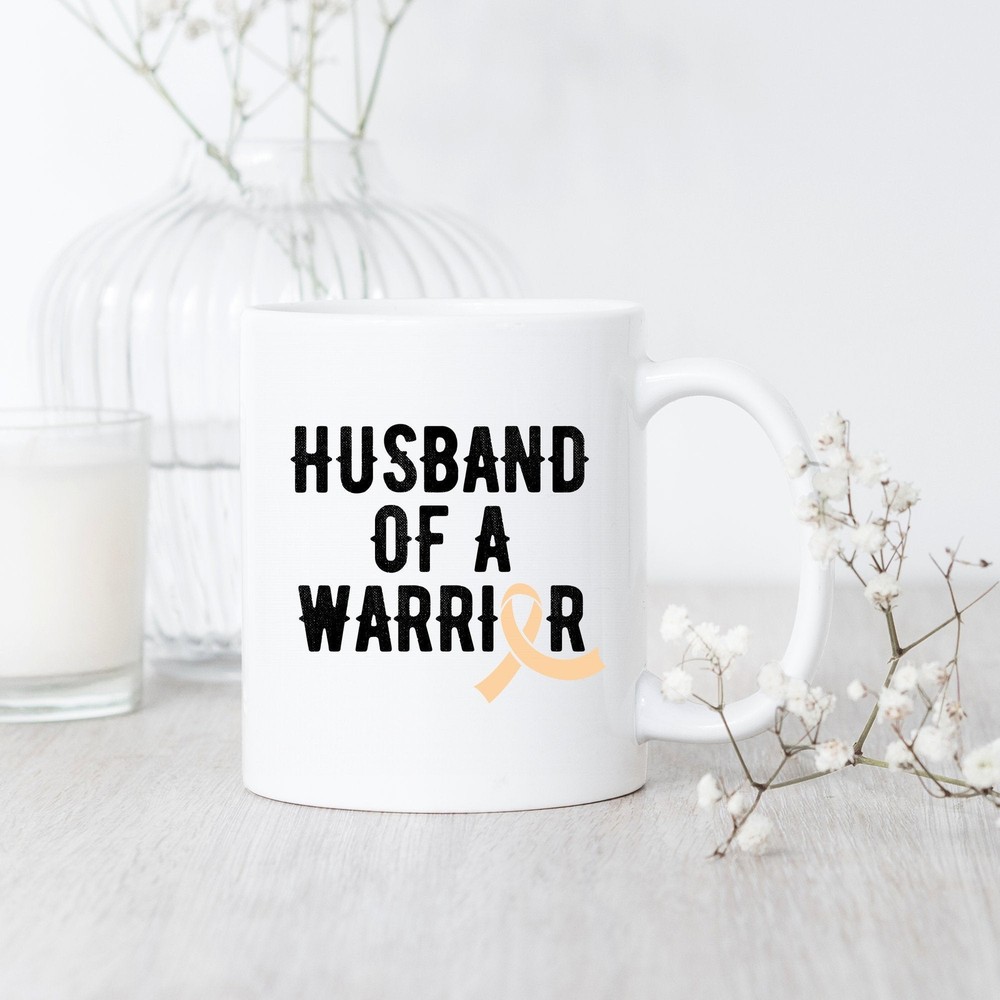 Uterine Cancer Warrior Husband Mug Uterine Cancer Mug Uterine Cancer Gift