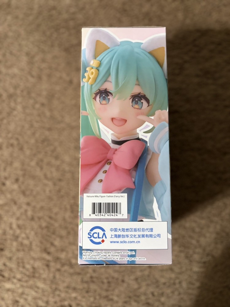 Taito Hatsune Miku Fashion Figure Fancy 39 Anime PVC Statue New Sealed Box