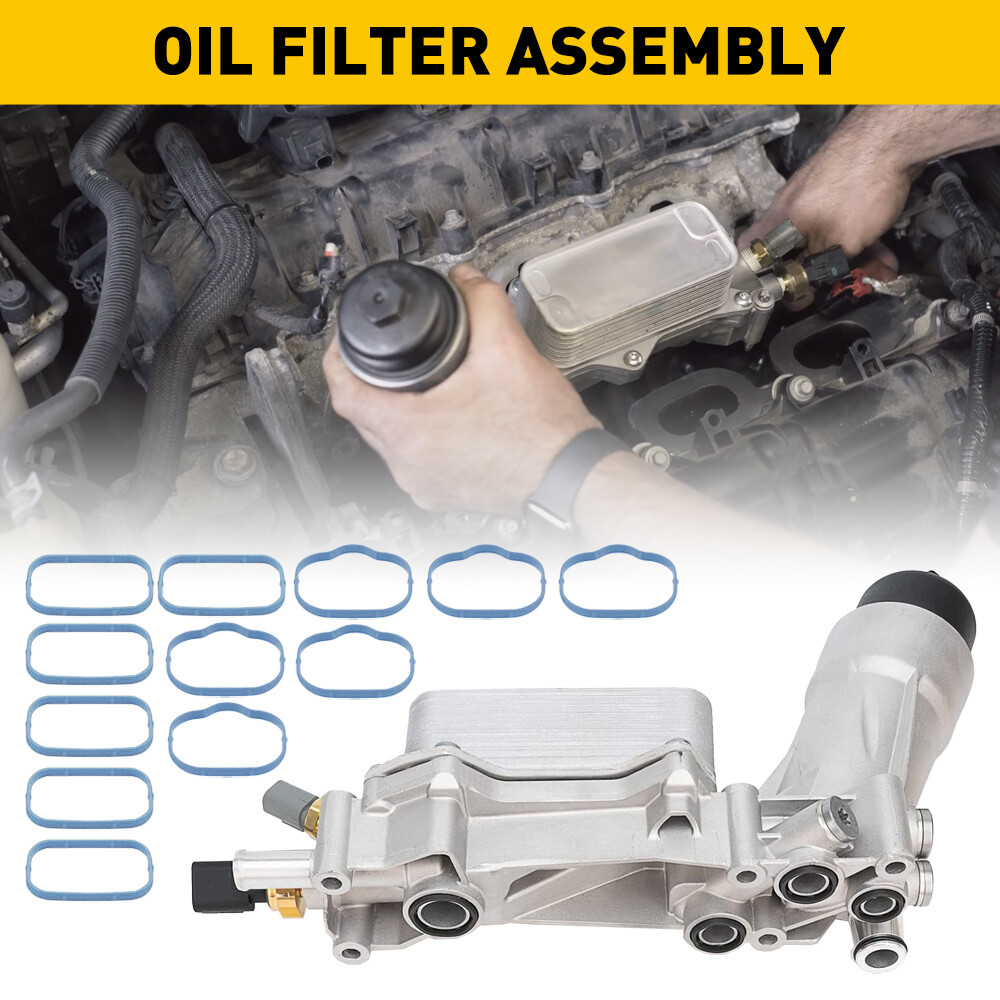 Oil Cooler Filter Adapter Housing for Chrysler Dodge Jeep 3.6L 2011-2016 5184294AE