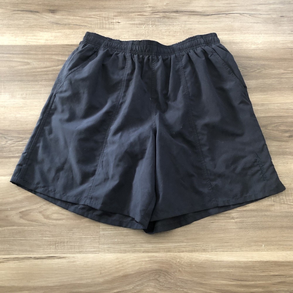 SPEEDO Navy Blue Swim Trunks Men size Large