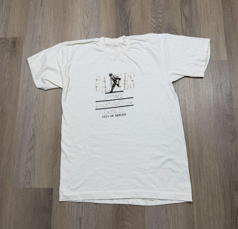 Vintage Cannes Film Festival Shirt Mens S-3XL City Of Movies Graphic Tee 90s