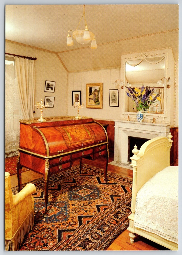 Musee Claude Monet Bedroom Giverny France Continental Museum Postcard