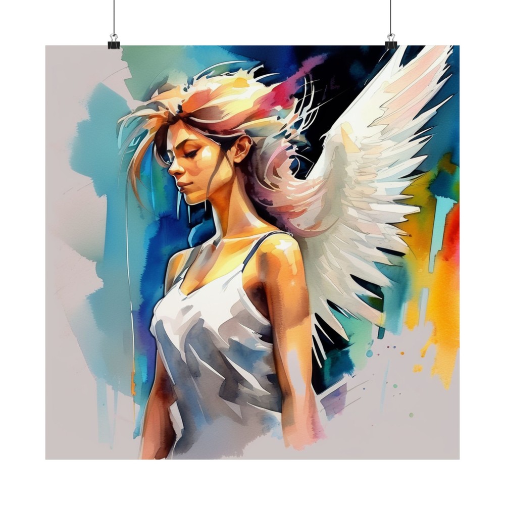 Abstract Angel 6 Matte Vertical Art Posters