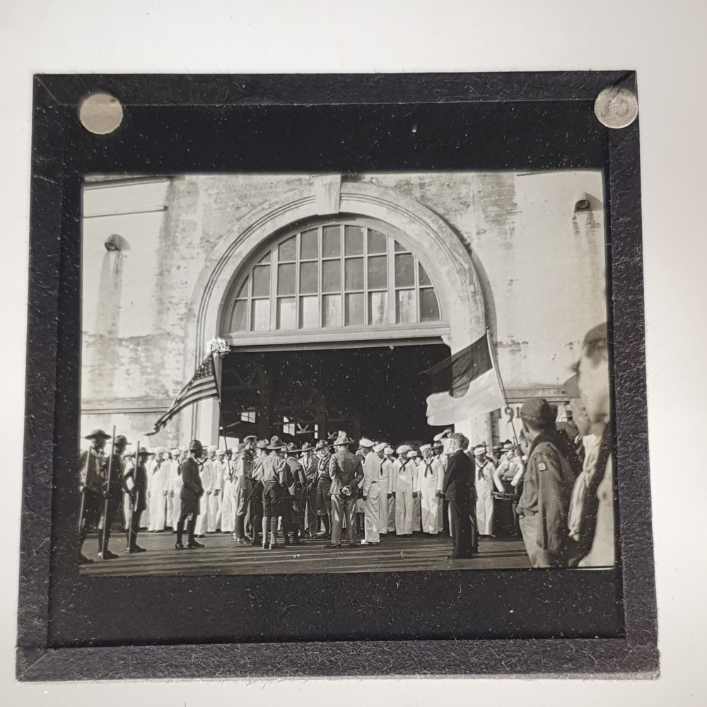 Antiq Magic Lantern  Glass Slide Historical Photography Collectable Rare Unique