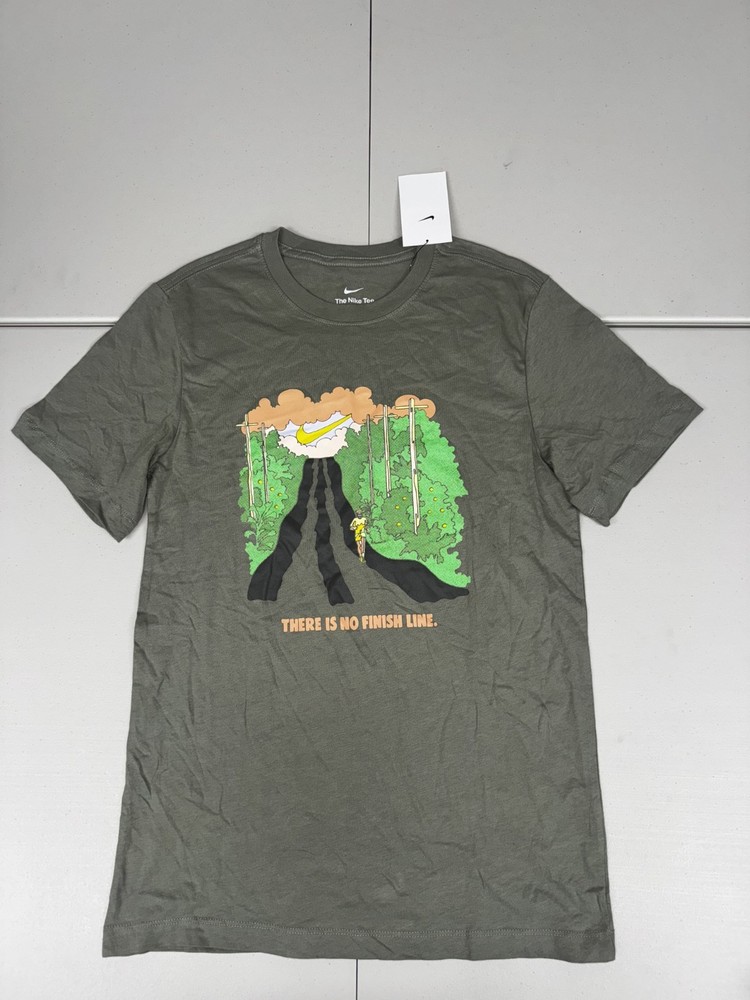 Nike Men’s IYKYK Running Graphic T-Shirt Green HJ3678-320 NWT Pick Size $35