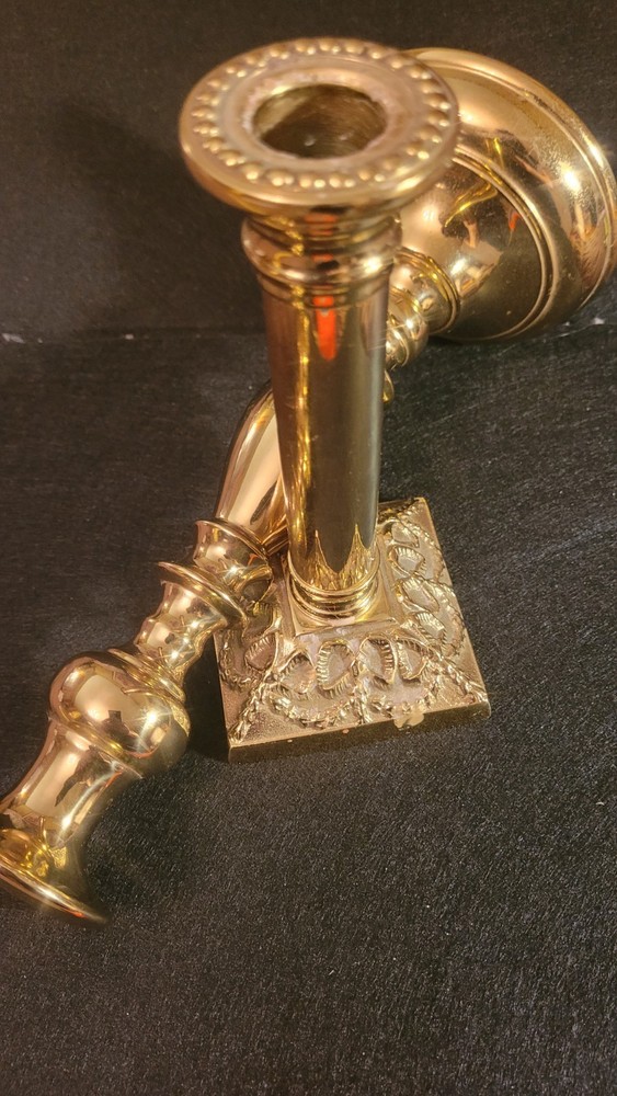 Solid Brass Candlestick Holders