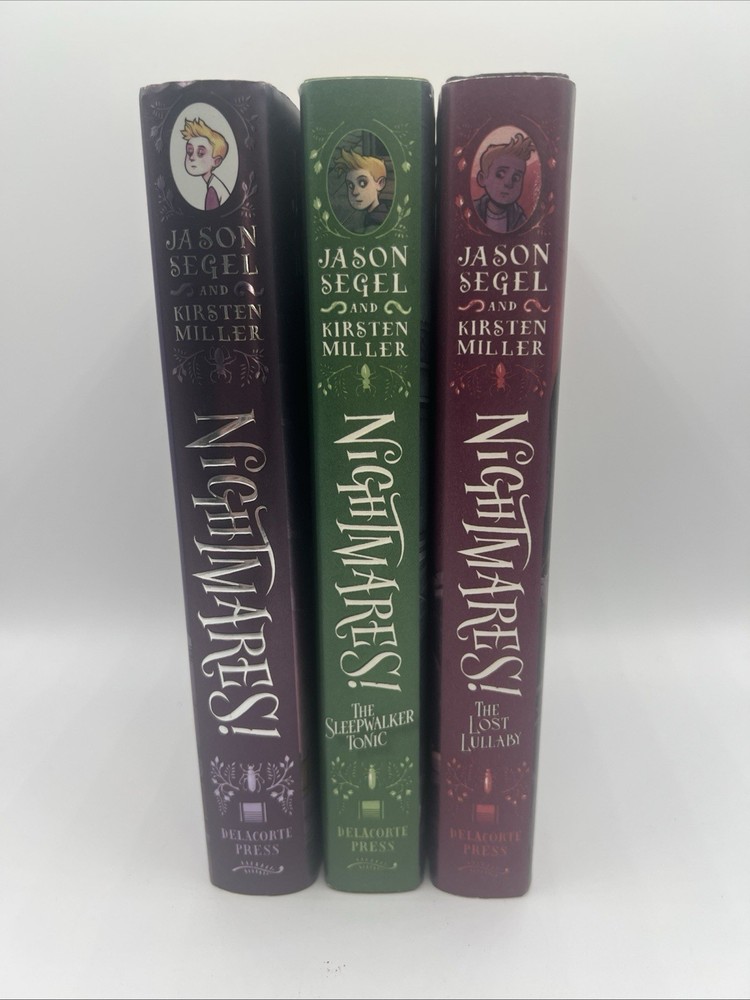3 NEW Hardcover Nightmares! By: Jason Segel and Kirsten Miller First Editions