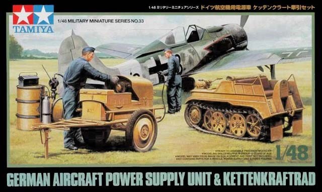 Tamiya 32533 Sd.Kfz.2 Kettenkrad with Power Supply 1/48 Scale Plastic Model Kit
