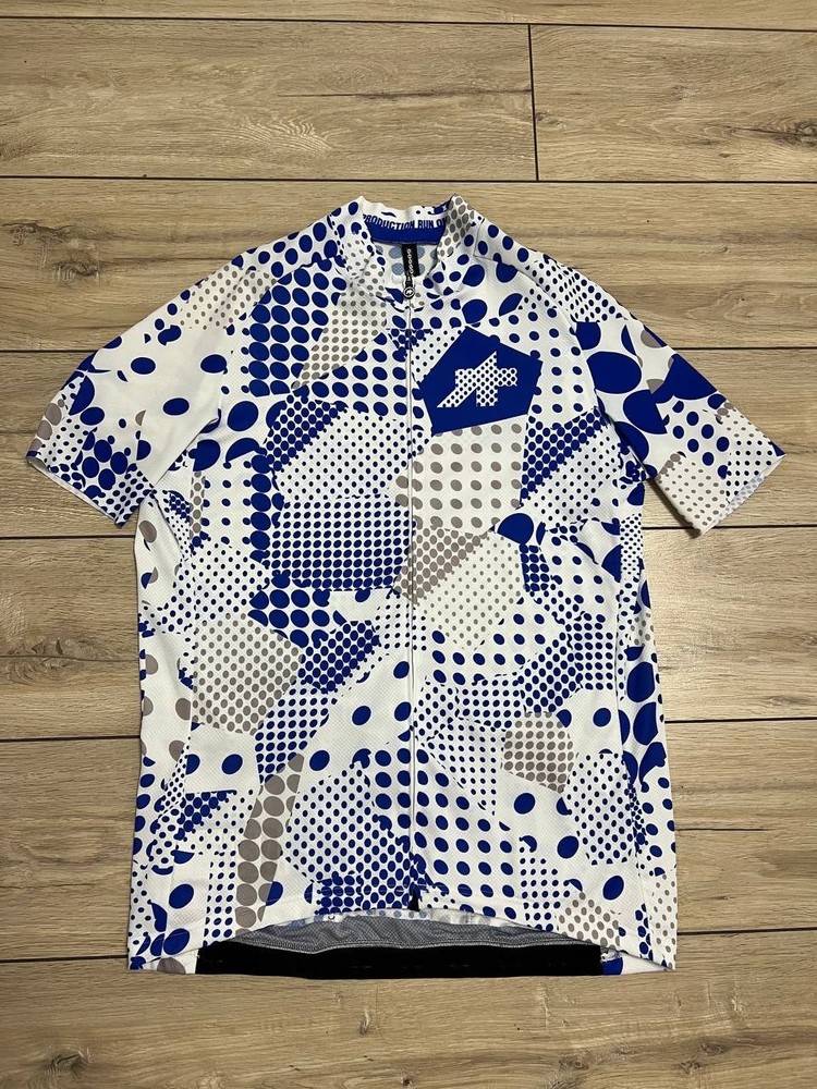 Men's Assos Erlkoenig Short Sleeve Jersey Cycling Bike sz 3XL TIR Blue