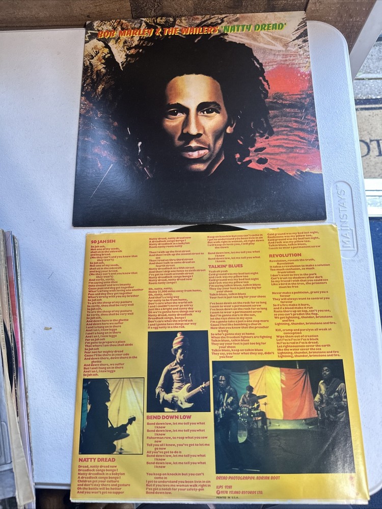 Bob Marley Wailers Natty Dread Reggae LP Vinyl Island Records  ILPS 9281