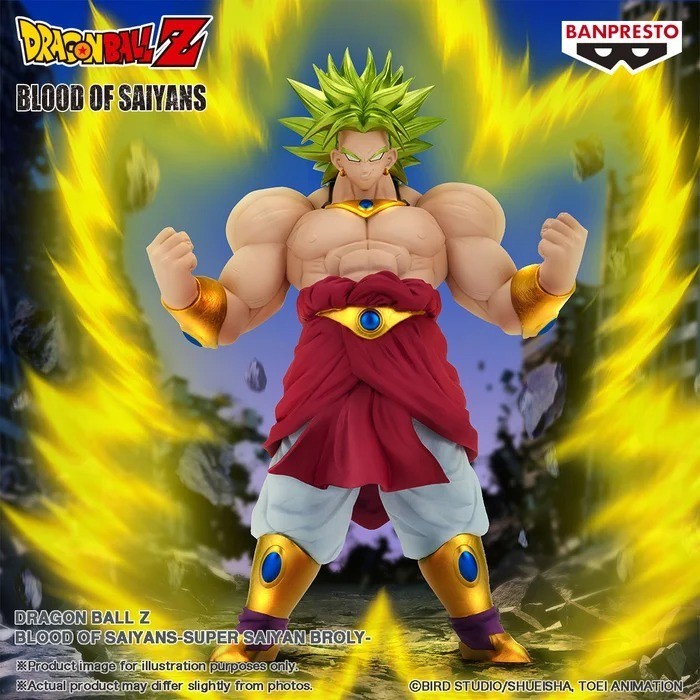 Banpresto Dragon Ball Z - Super Saiyan Broly Blood of Saiyans Figure Authentic!!
