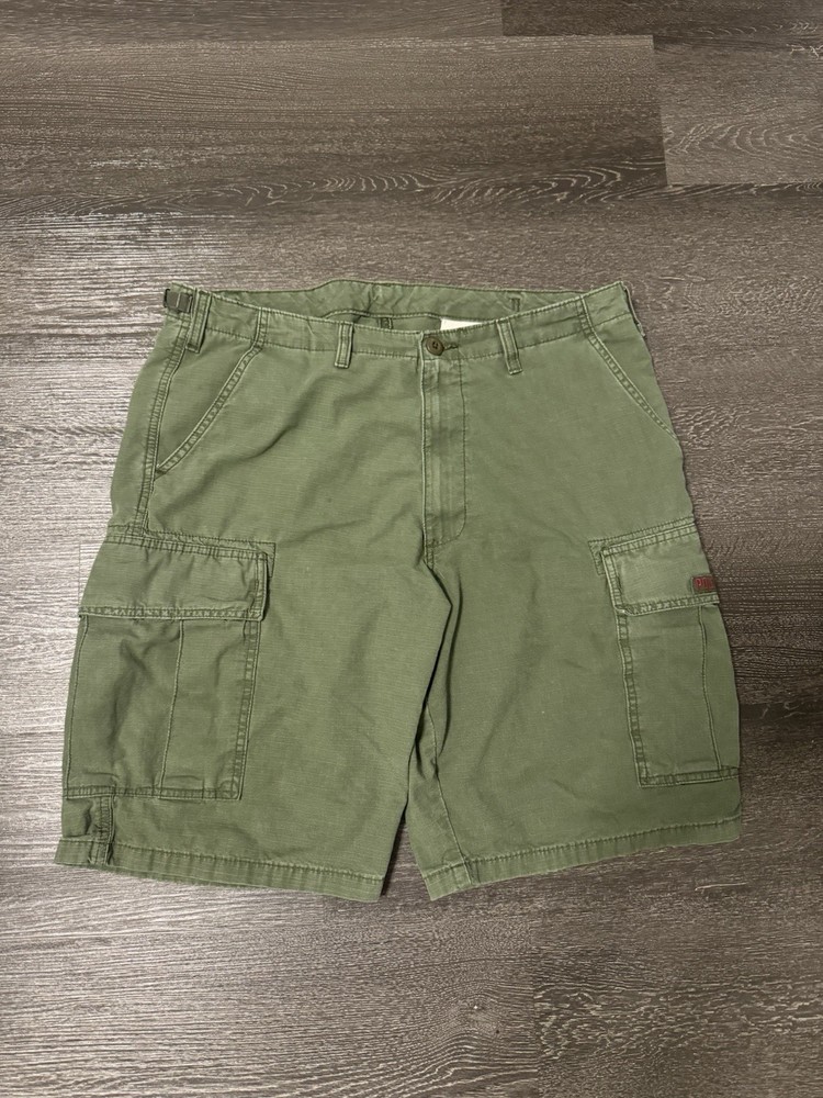 Vintage Polo Jean Military Styled Olive Green Shorts Size 33
