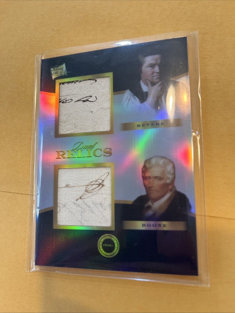2024 Pieces Of The Past Paul Revere, Daniel Boone Hand Written Document Relic