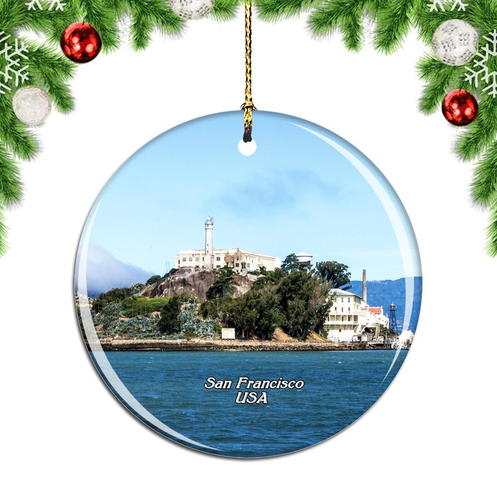 USA America Alcatraz Island San Francisc Christmas ornament city travel souvenir
