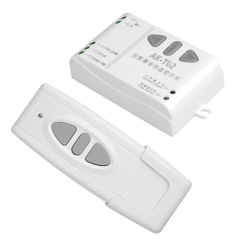 433mhz AC 85-250V Projection Screen Receiver RF Wireless Remote Control Switch s