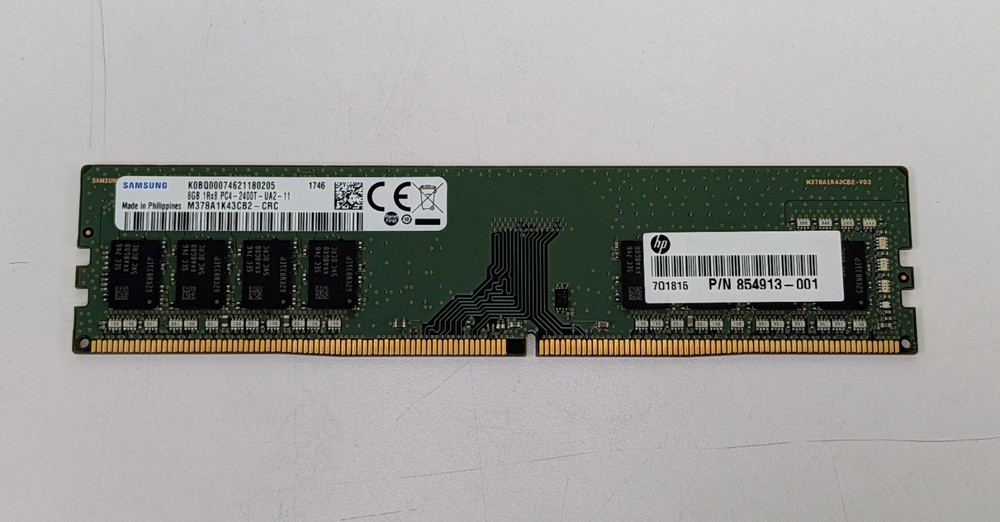 8GB Samsung DDR4 2400MHz 1Rx8 PC4-19200 DIMM Desktop Memory RAM M378A1K43CB2-CRC
