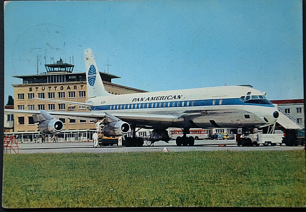 46544 AK Airplane Airport Pan American Stuttgart Airport Hotel View Terrace