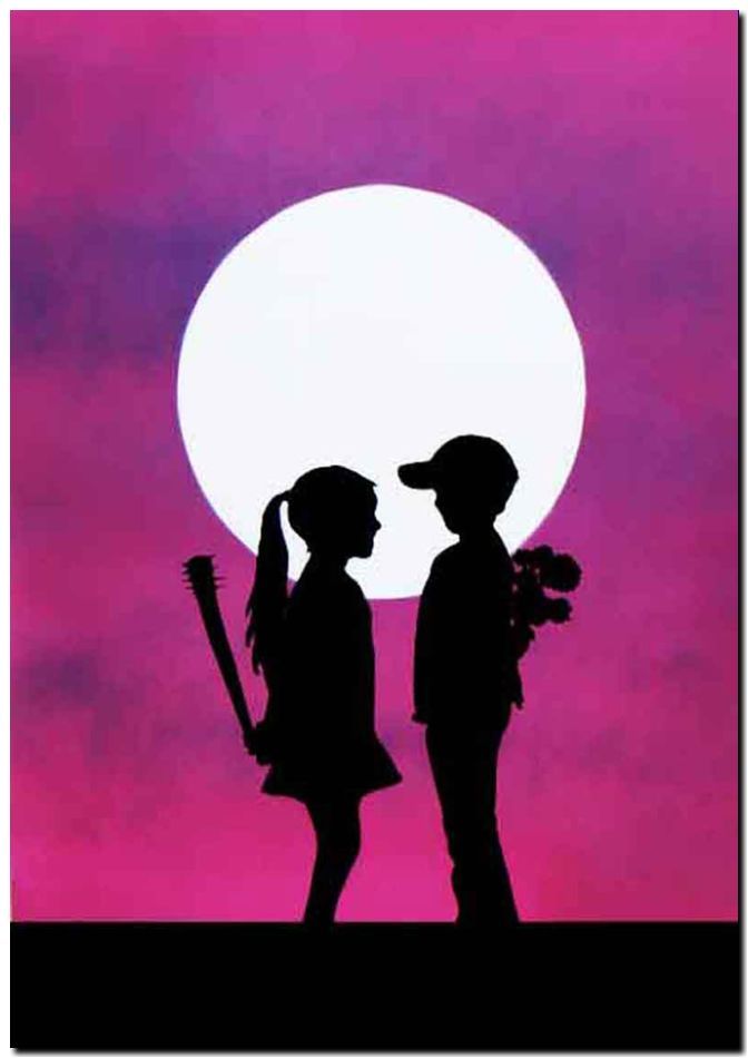 BANKSY STREET ART *FRAMED* CANVAS PRINT love hurts 24x16