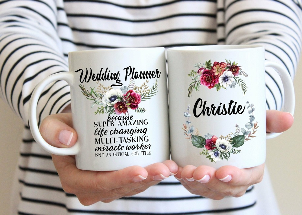 Best Wedding Planner Gift Mug For Women Coordinator Organizer Helper Thank You
