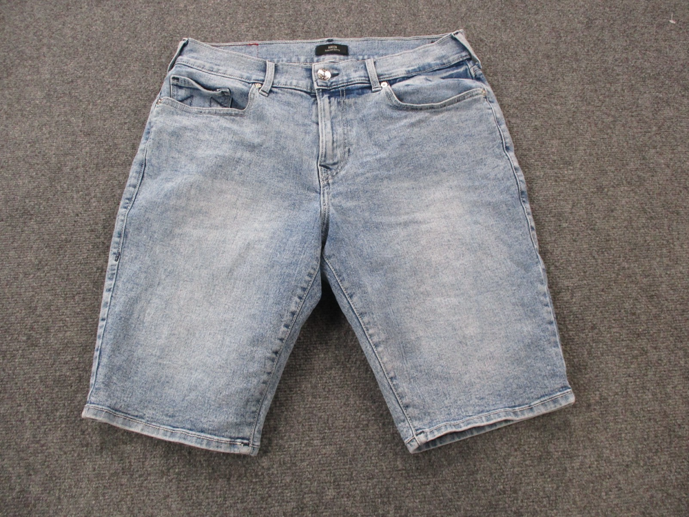 True Religion Shorts Mens 34 Blue Denim Rocco Relaxed Skinny Jean Jorts Summer