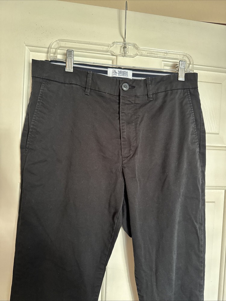 Penguin Munsingwear  Men’s Slim Fit Black Pants                 Size: 31/32