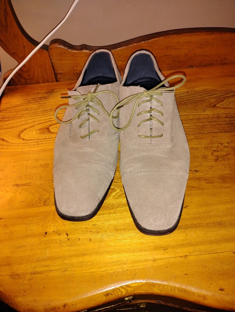 Joseph Abboud - Aaron Collection Toe-cap Suede, Tan, Dress Shoes Oxford Size 12.