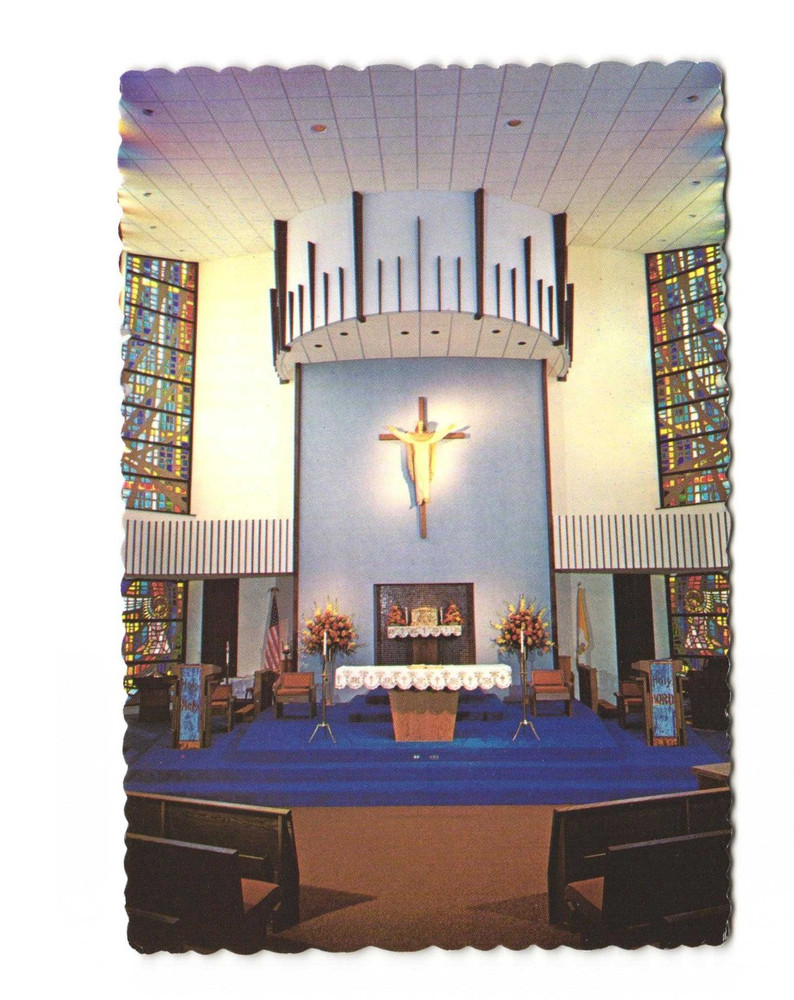 Blessed Trinity Catholic Church Saint Petersburg FL VTG postcard Unp