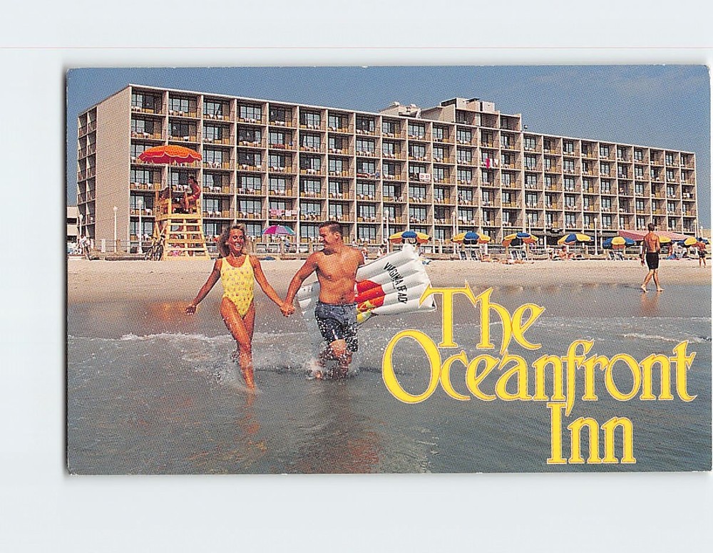 Postcard Beach Scene The Oceanfront Inn Virginia Beach Virginia USA