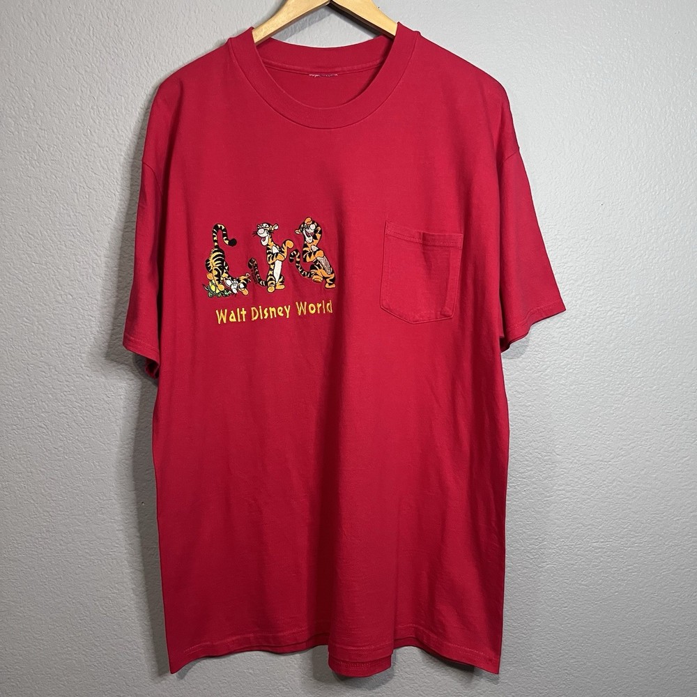 Custom Made Walt Disney World Tigger Cartoon Character Shirt Men's XL