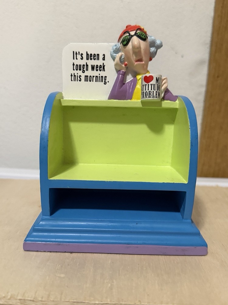 vintage Hallmark Maxine figurine note holder