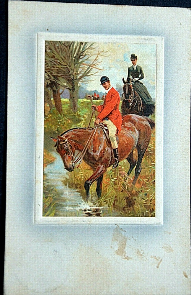 AK Horse Rider with Horse by a Peaceful Stream
