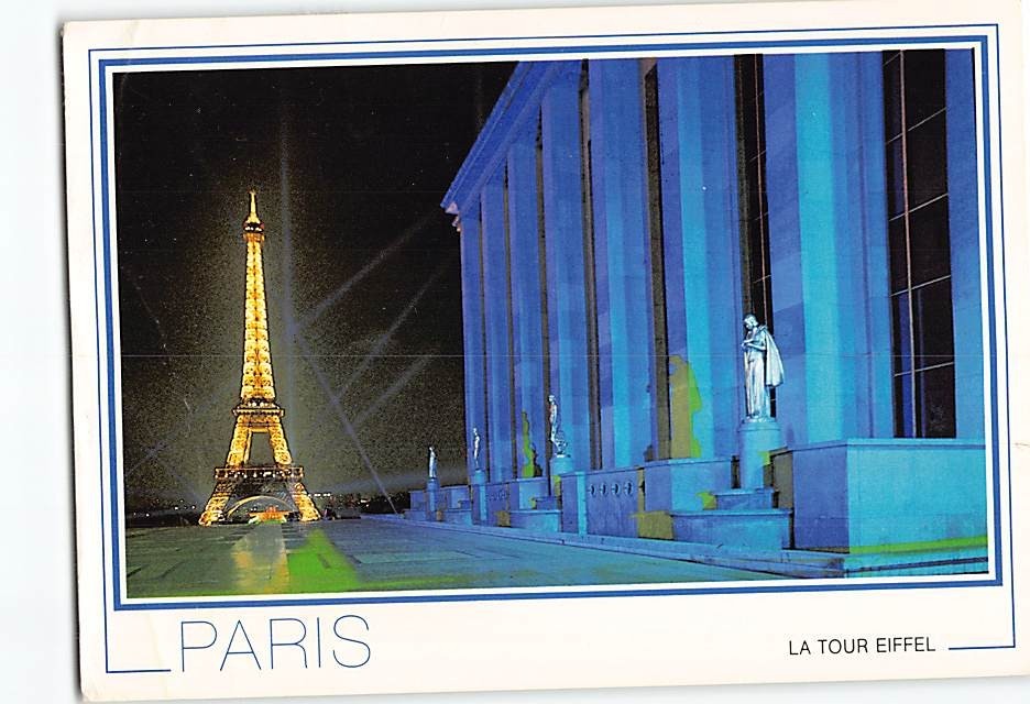 Postcard La Tour Eiffel Paris France