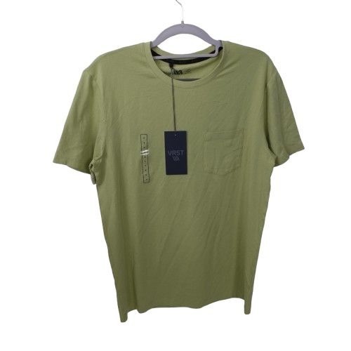 NEW VRST Men's Essential Pocket Tee GW Green Seedling S Train Run Gym Athletic